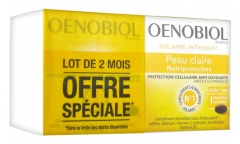 Oenobiol Solaire Intensif Nutriprotection Peau Claire Lot de 2 x 30 Capsules