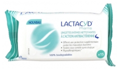 Lactacyd Pharma 15 Antibacterial Cleansing Intimate Wipes
