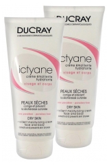 Ducray Ictyane Emollient Moisturizing Cream 2 x 200ml