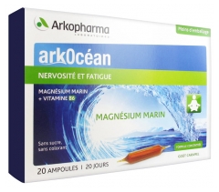 Arkopharma ArkOcéan Nervosité et Fatigue Magnésium Marin 20 Ampoules