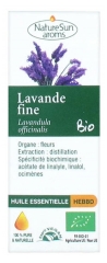 NatureSun Aroms Organic Essential Oil Fine Lavender (Lavandula Officinalis) 10ml
