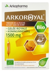 Arkopharma Arko Royal Trésor de la Ruche Gelée Royale 1500 mg Bio 20 Ampoules