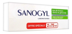 Sanogyl Bi-Protect Soin Complet Dents et Gencives Lot de 2 x 75 ml
