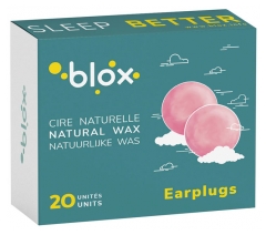 Blox Earplugs Natural Wax 20 Units