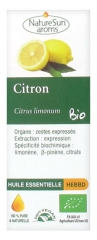 NatureSun Aroms Limone (Citrus Limonum) Olio Essenziale Biologico 10 ml