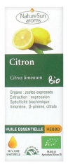 NatureSun Aroms &Oslash;kologisk &AElig;terisk Olie Citron (Citrus limonum) 10 ml