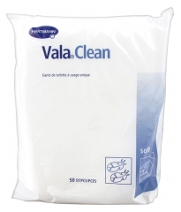 Vala Clean Soft Gants de Toilette à Usage Unique 50 Pièces