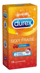 Durex Sexy Fraise 10 Préservatifs