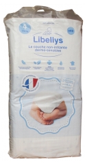 Libellys Couches Non-Irritantes Dermo-Sensitives Taille 4 (7-18 kg) 48 Couches
