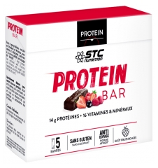 STC Nutrition Proteinriegel Aroma Rote Früchte 5 Riegel x 46 g