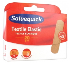 Salvequick Textile Elastic 20 Pansements