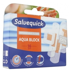 Salvequick Aqua Block 16 Dressings