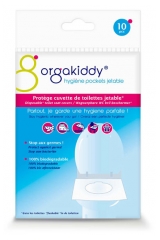 Orgakiddy Protège Cuvette de Toilettes Jetable 10 Sachets Individuels