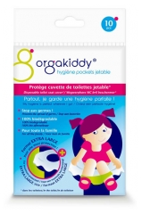 Orgakiddy Protège Cuvette de Toilettes Jetable Extra Large 10 Protections