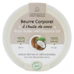 Laboratoire du Haut-Ségala Beurre Corporel à l'Huile de Coco Bio 120 ml