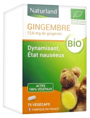 Naturland Luomu Inkiv&auml;&auml;ri 75 V&eacute;g&eacute;caps