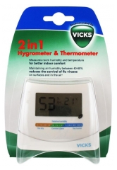 Vicks Hygromètre et Thermomètre 2 en 1