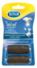 Velvet Smooth Express Pedi Cristaux de Diamants Grain Extra Exfoliant 2 Rouleaux de Remplacement