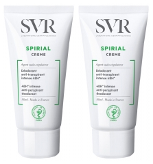 SVR Spirial Crème Déodorant Anti-Transpirant Intense 48H Lot de 2 x 50 ml