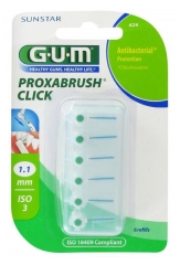 GUM Proxabrush Click Brushes - Model: 424: Conical 1,1 mm
