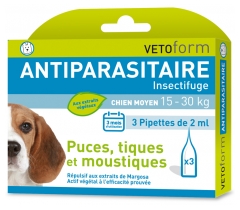 Vetoform Insektenschutzmittel Medium Dog 3 Pipetten