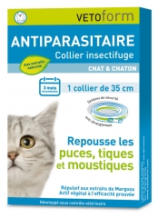 Vetoform Katzenhalsband Gegen Parasiten Für Kätzchen und Katzen