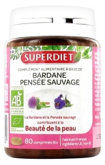 Superdiet Bardane Pensée Sauvage Bio 80 Comprimés