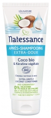 Natessance Après-Shampooing Extra-Doux Coco Bio et Kératine Végétale 200 ml