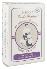 Maison Berthe Guilhem Organic Fatty Soap Shea Butter True Lavender Flowers 100 g