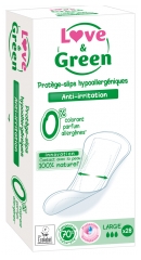 Love & Green Protège-Slips Hypoallergéniques Large 28 Protège-Slips