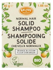 Shampoing Solide Cheveux Normaux Fleur d'Oranger Bio 40 g