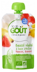 Good Goût Brassé Végétal Avoine Fraise Banane dès 6 Mois Bio 90 g