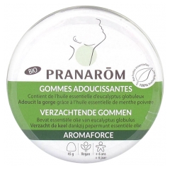 Pranarôm Aromaforce Gommes Adoucissantes Menthe/Eucalyptus Bio 45 g