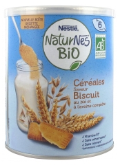 Naturnes Bio Céréales Saveur Biscuit dès 6 Mois 240 g