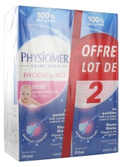 Physiomer Baby-Nasenhygiene Mikro-Verbreitung Packung von 2 x 115 ml