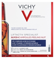 Vichy LiftActiv Spezialist Glyco-C Ampullen Nachtschälung 10 Ampullen