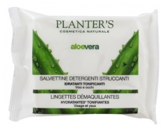 Planter's Aloe Vera Lingettes Démaquillantes 20 Lingettes