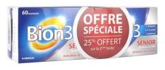 Bion 3 Senior Lot de 2 x 60 Comprimés Offre Spéciale (à consommer de préférence avant fin 12/2020)