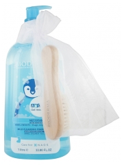 Bioderma ABCDerm Gel Moussant 1 L + Brosse Cheveux Bébé