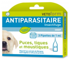 Vetoform Antiparasitaire Insectifuge Chiot 3 Pipettes