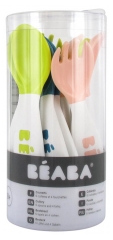 Béaba Couverts Ergonomiques 8 Mois et + Lot de 6 Cuillères + 4 Fourchettes