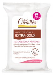 Rogé Cavaillès Extra-Milde Intime Feuchttücher 15 Stück