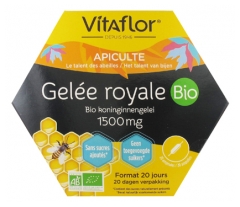 Gelée Royale 1500 mg Bio 20 Ampoules