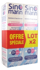 Solution d'Eau de Mer Nez Bouché Nourrissons Enfants Lot de 2 x 100 ml