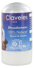 Deodorant 3 Claveles 100% Natural Piatră de Alun 60 g