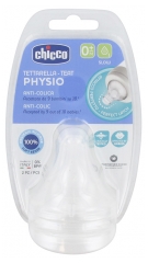 Chicco Physio 2 Teats Slow Flow 0 Months and +
