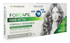 Arkopharma Forcapil Hair Activ Lot de 3 x 30 Comprimés