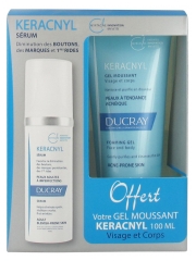 Ducray Keracnyl Serum 30 ml + Foaming Gel Face and Body 100 ml Offered