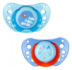 Chicco Physio Air 2 Silicone Orthodontic Physio Soothers 6-12 Months