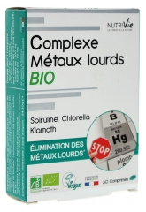 Nutrivie Complexe Métaux Lourds Bio 30 Comprimés